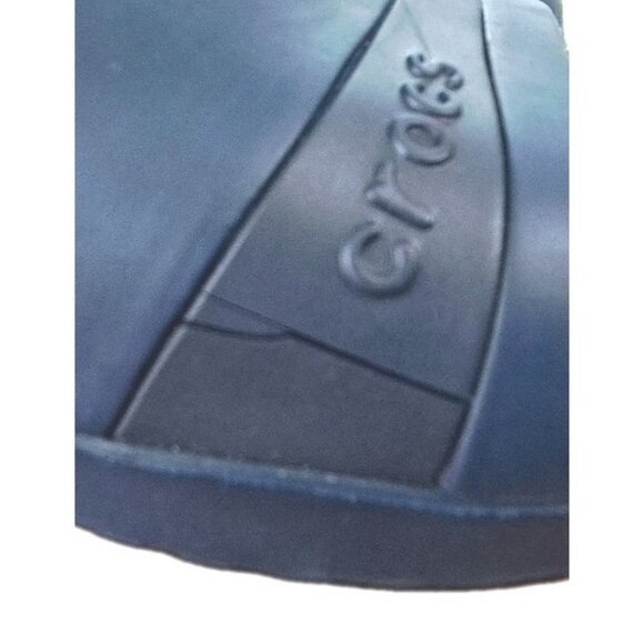 Crocs Women's 9 Blue Sassari Slides 3 Inch Wedge Heel FLAWS - See Photos - Picture 12 of 12